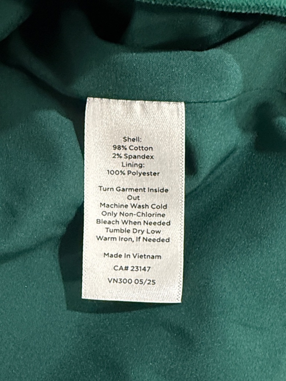 Talbots Pine Grove‎ Green Velveteen Jacket Blazer Size 12P - Picture 8 of 12
